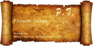 Piroch Telma névjegykártya